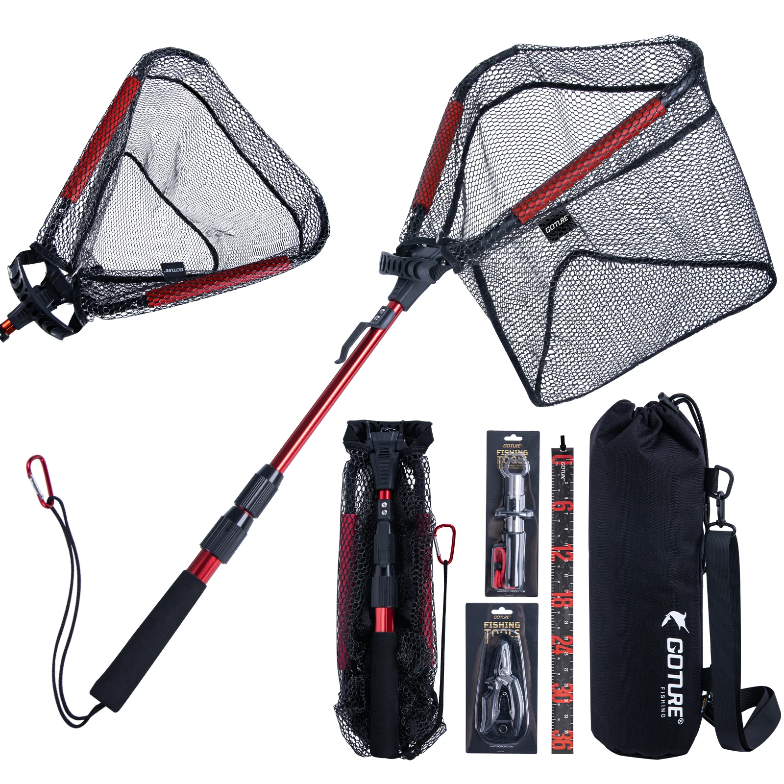 Landing Net Telescopic - Goture Folding Fishing Brail Net -Telescopic