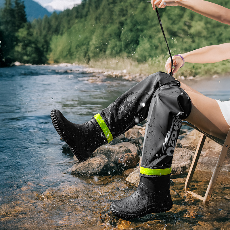 Fishing Lure - Foldable Outdoor High-top Rain Boots Men's