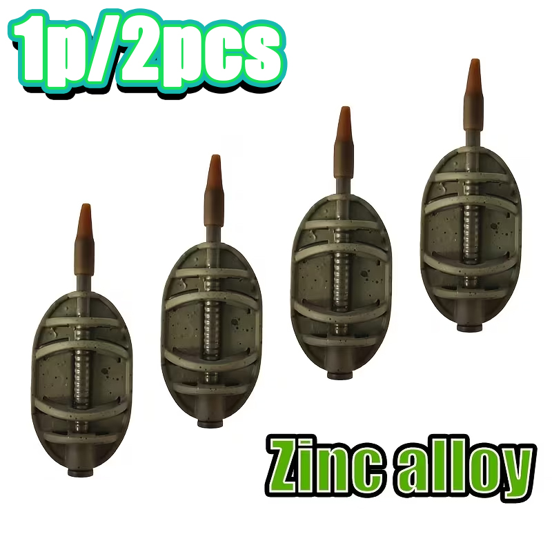 Fishing Equipment Bait - Inline Method Feeder, Short Body Zinc