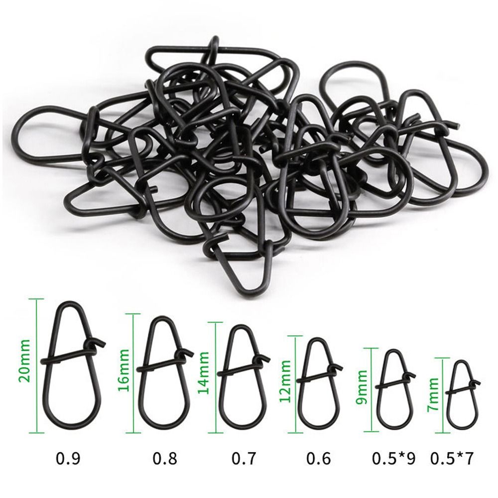 100Pcs/lot Matte black Snap Fi - Fishing Equipment Hook reseña y precio