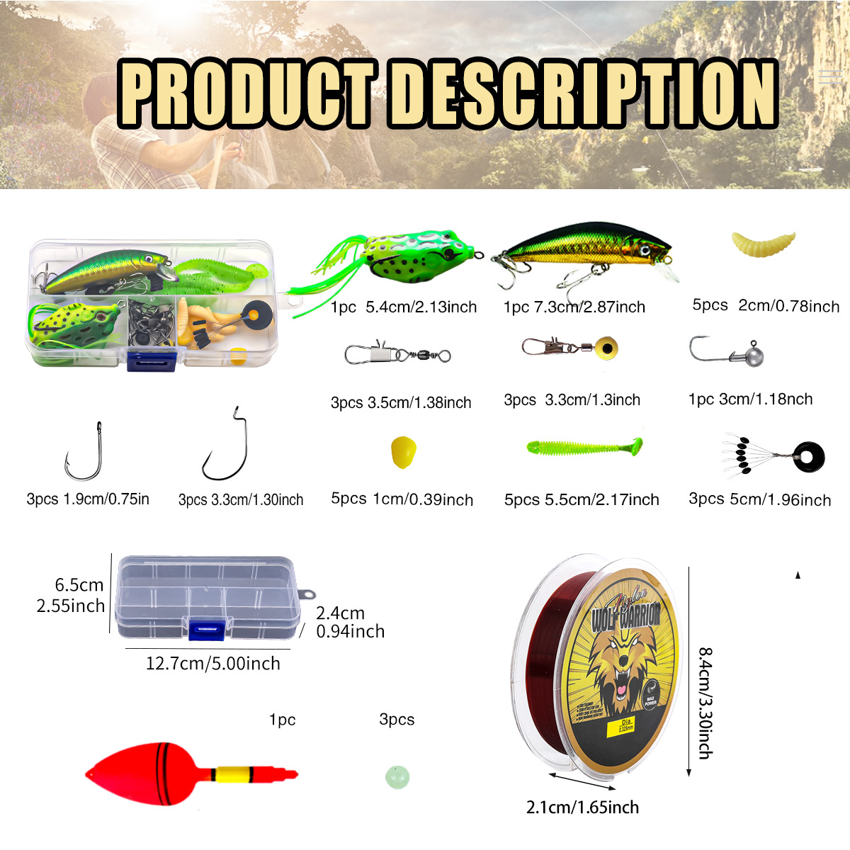 1.8m Telescopic Double Lure Ro - Landing Net Telescopic reseña y precio