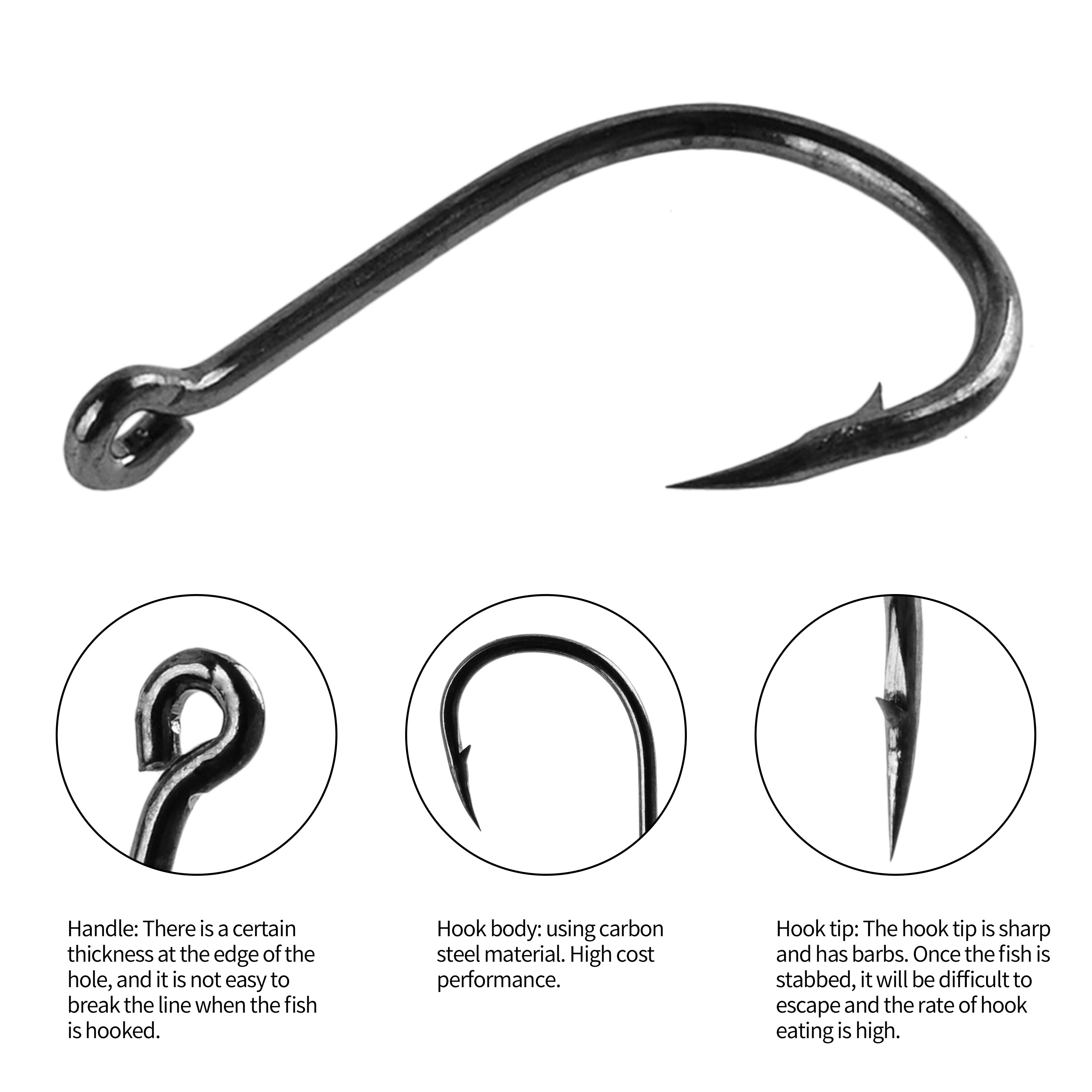 100Pcs Set High Carbon Steel S - Fishing Equipment Jet reseña y precio