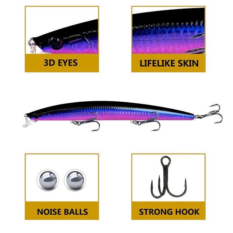 Minnow Fishing Lure Laser Hard - Fishing Equipment Bait reseña y precio
