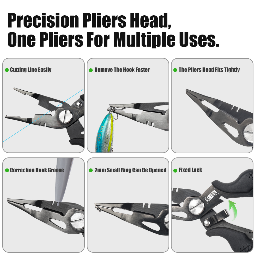 Kingdom Fishing Pliers Multifu - Fishing Equipment Hook reseña y precio