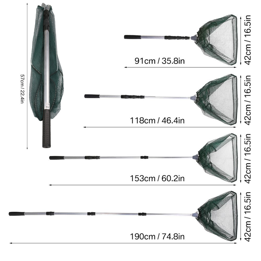 190cm 92cm 55cm Telescopic Lan - Landing Net Telescopic reseña y precio