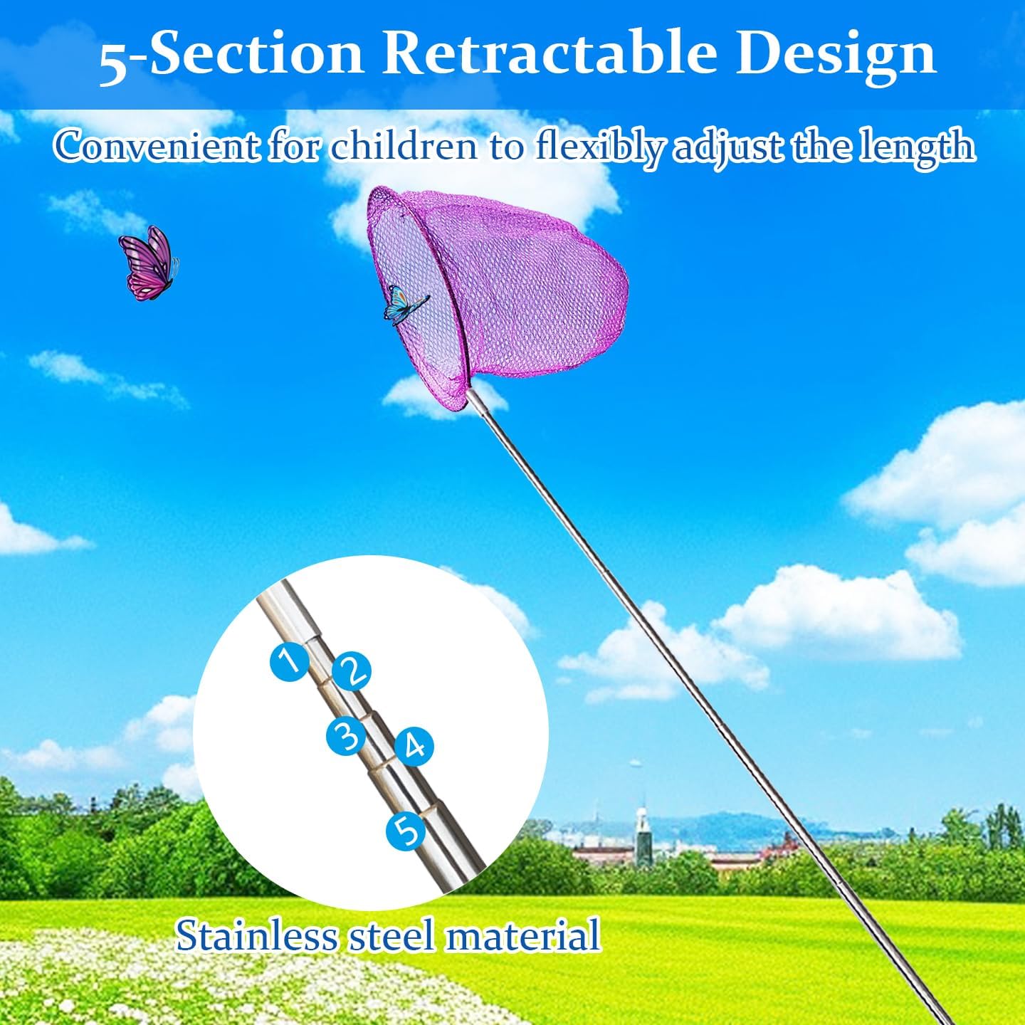 Mini Fishing Net Colorful Anti - Landing Net Telescopic reseña y precio
