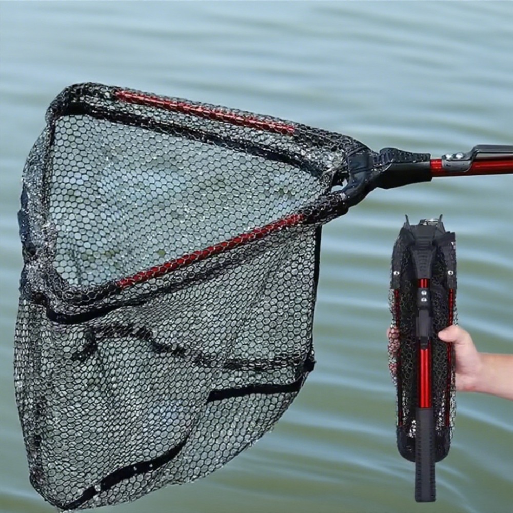 90cm Foldable Fishing Net with - Landing Net Telescopic reseña y precio