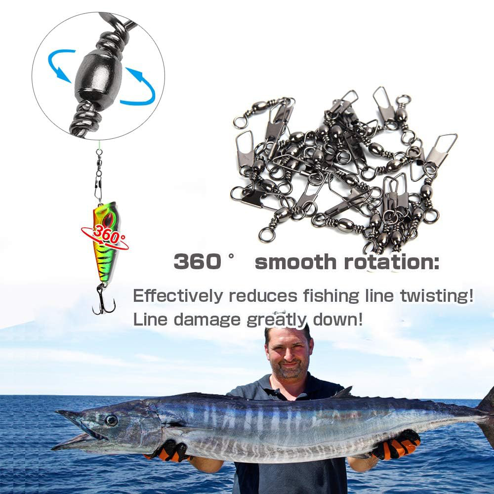 50Pcs Stainless Steel Snap Swi - Baitcasting Reel reseña y precio