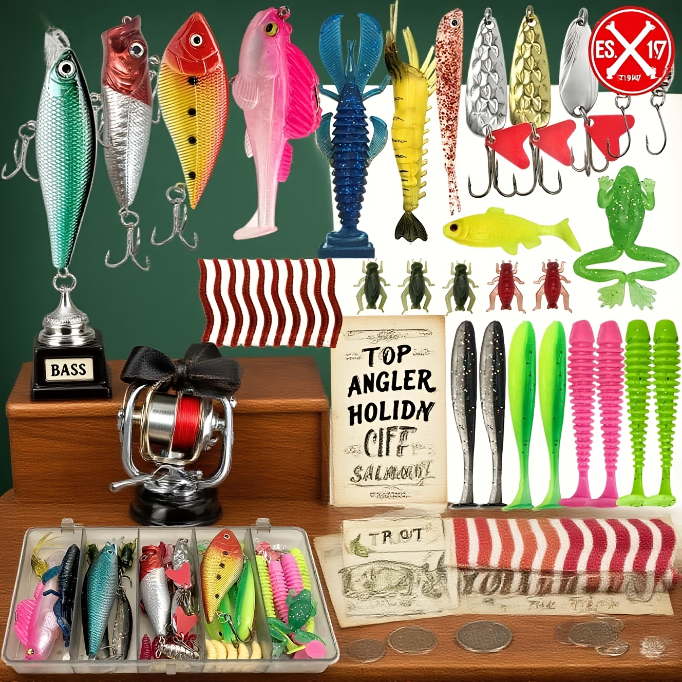 133Pcs Premium Fishing Lures T - Fishing Equipment Bait reseña y precio