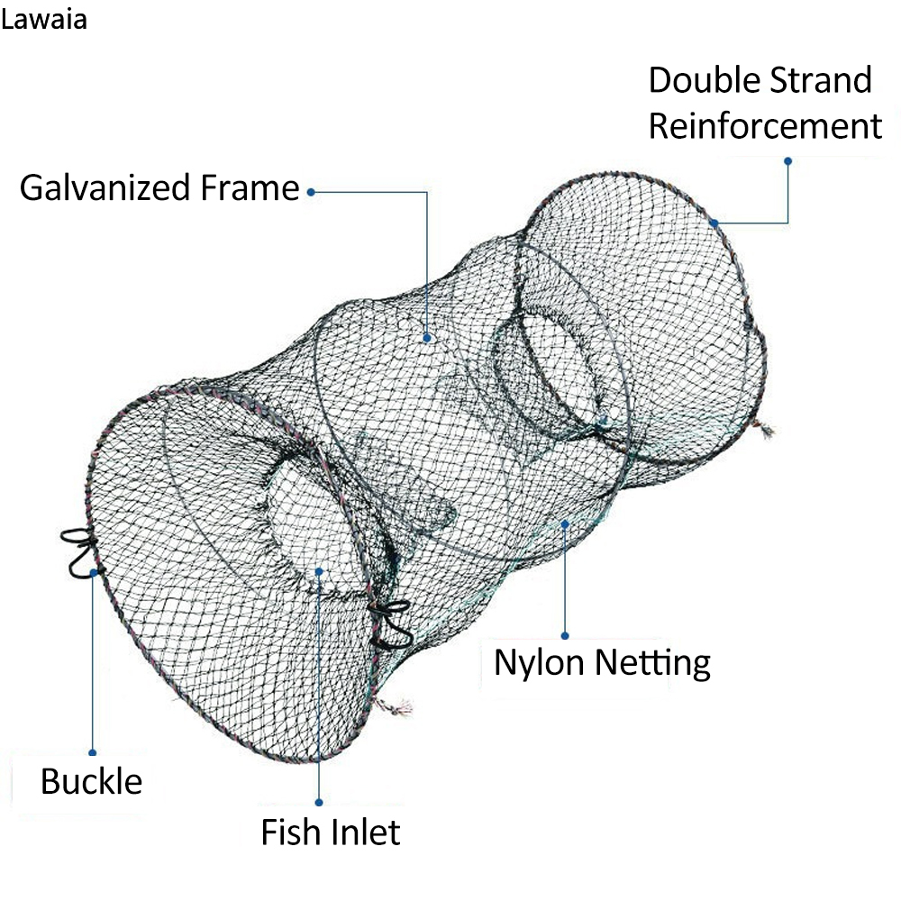 Lawaia Foldable Fishing Nets C - Fishing Equipment Bait reseña y precio