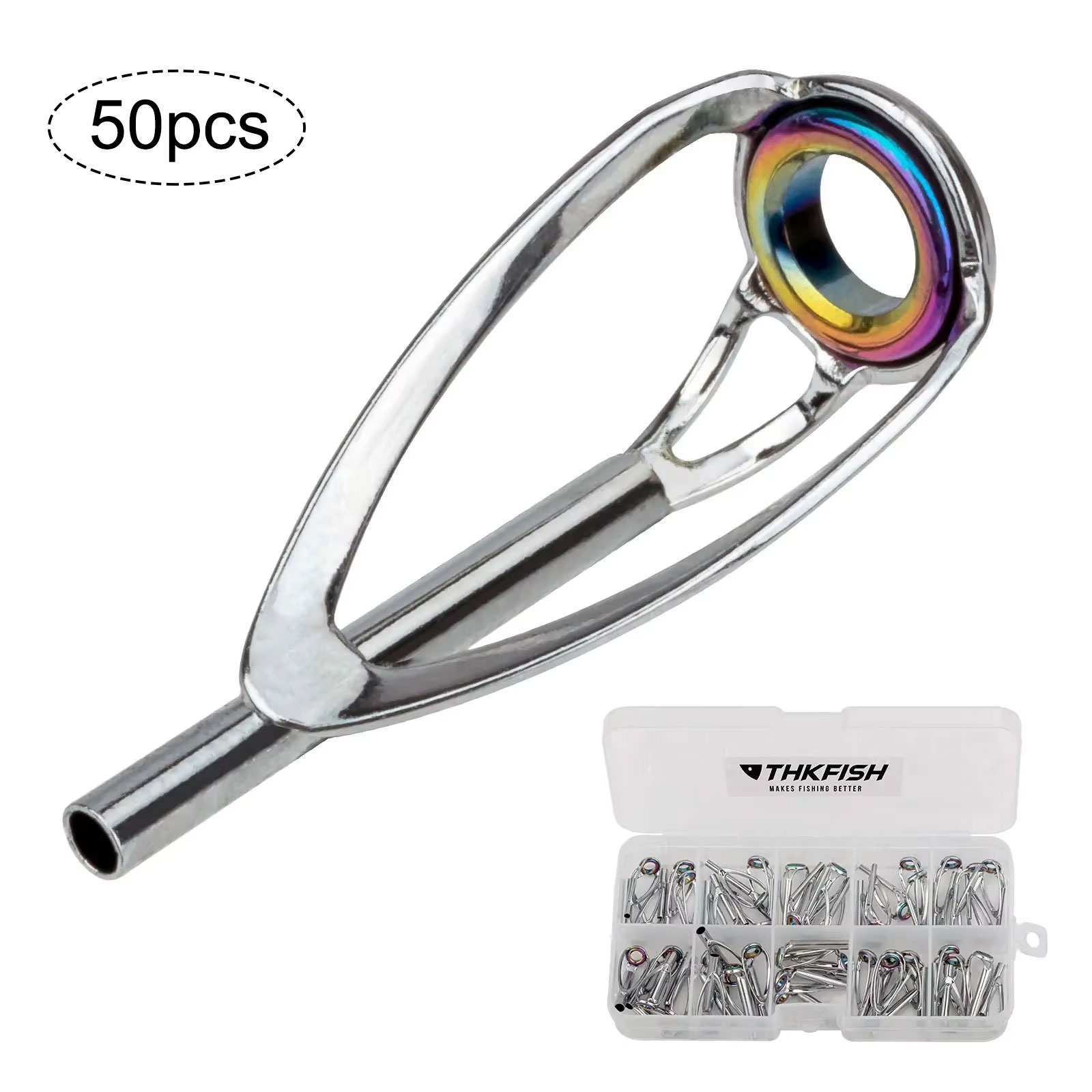 50pcs Fishing Rod Tip Top Repa - Fishing Equipment Guide reseña y precio