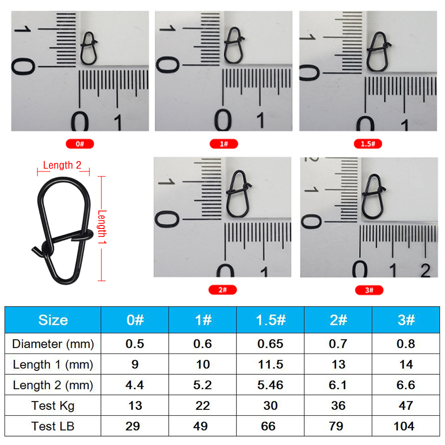 50Pcs Crankbait Snaps Stainles - Fishing Equipment Hook reseña y precio