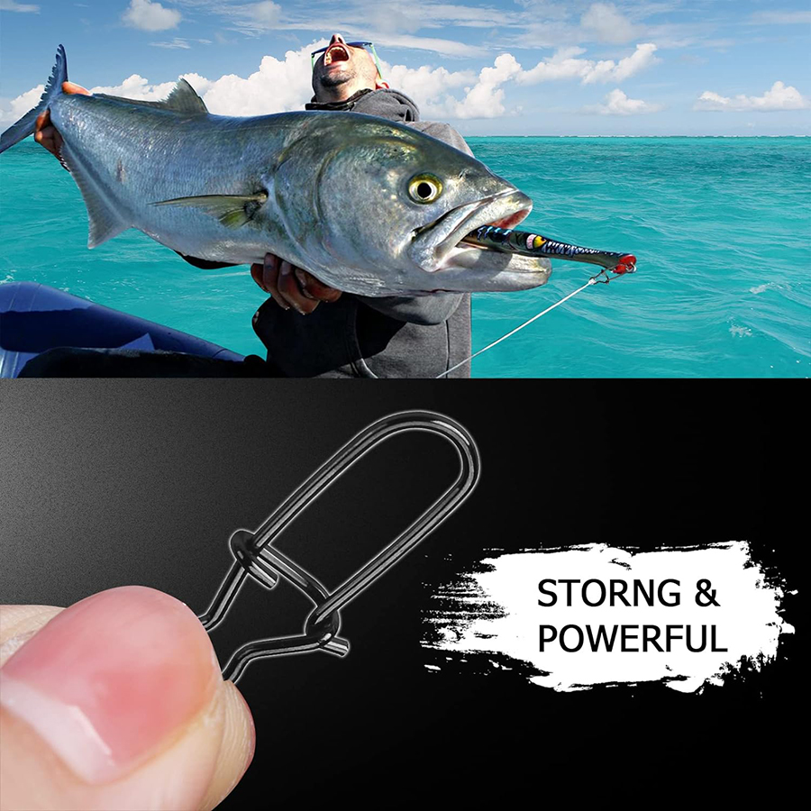 50Pcs Crankbait Snaps Stainles - Fishing Equipment Hook reseña y precio