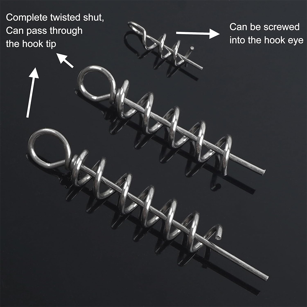 50Pcs Spring Twist Lock Fishin - Fishing Equipment Hook reseña y precio