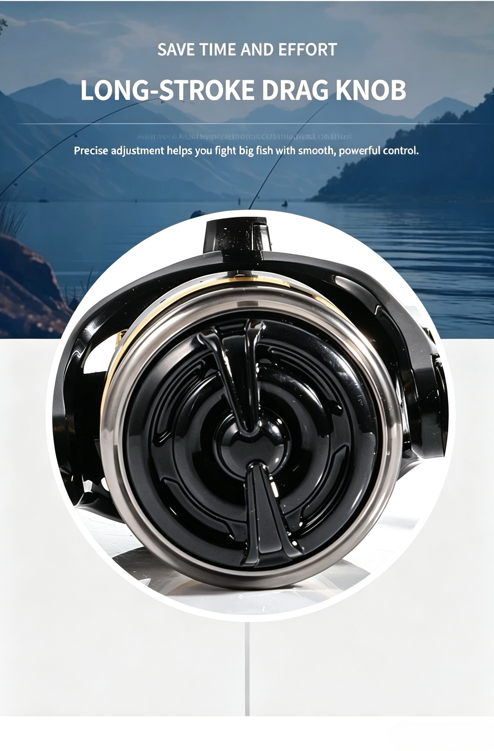 Full Metal Spinning Reel, Long - Fishing Lure reseña y precio