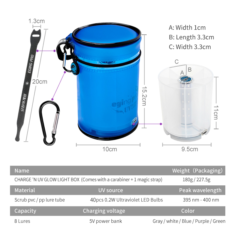 New Fishing Bags Lure UV Glow  - Fishing Equipment Bait reseña y precio