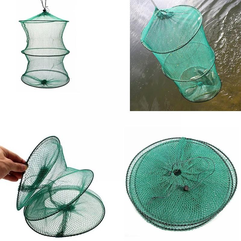 Folding Round Nylon Mesh Metal - Landing Net Telescopic reseña y precio