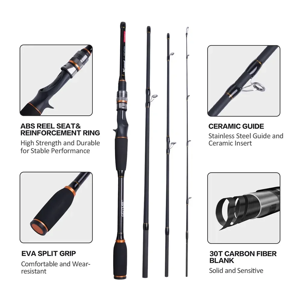 Goture Xceed 4 Setions Travel  - Fishing Equipment Guide reseña y precio