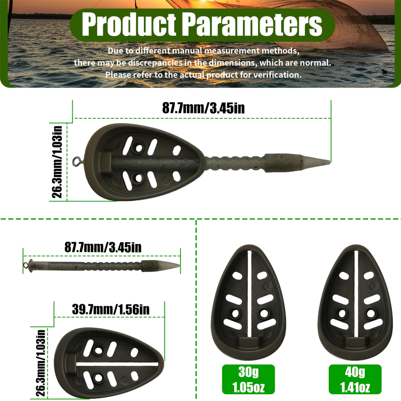 YOTO Small Zinc Alloy Bait Cag - Fishing Equipment Bait reseña y precio