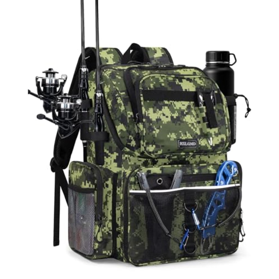 Fishing Backpack with Rod Hold - Rod Holder Fishing reseña y precio