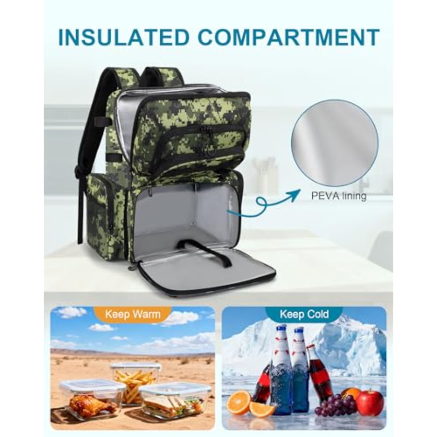Fishing Backpack with Rod Hold - Rod Holder Fishing reseña y precio