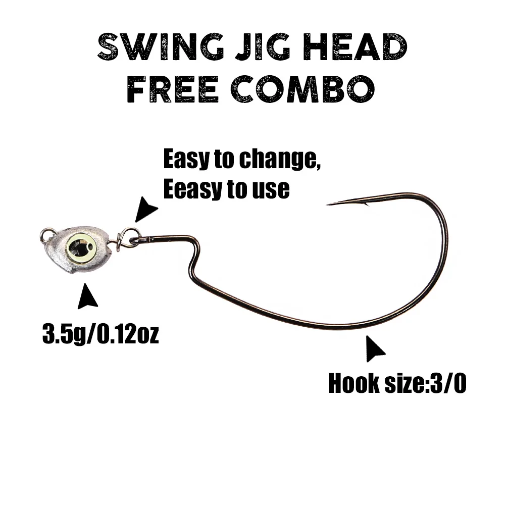 B&U Swing Jig Head Cheburashka - Fishing Equipment Hook reseña y precio