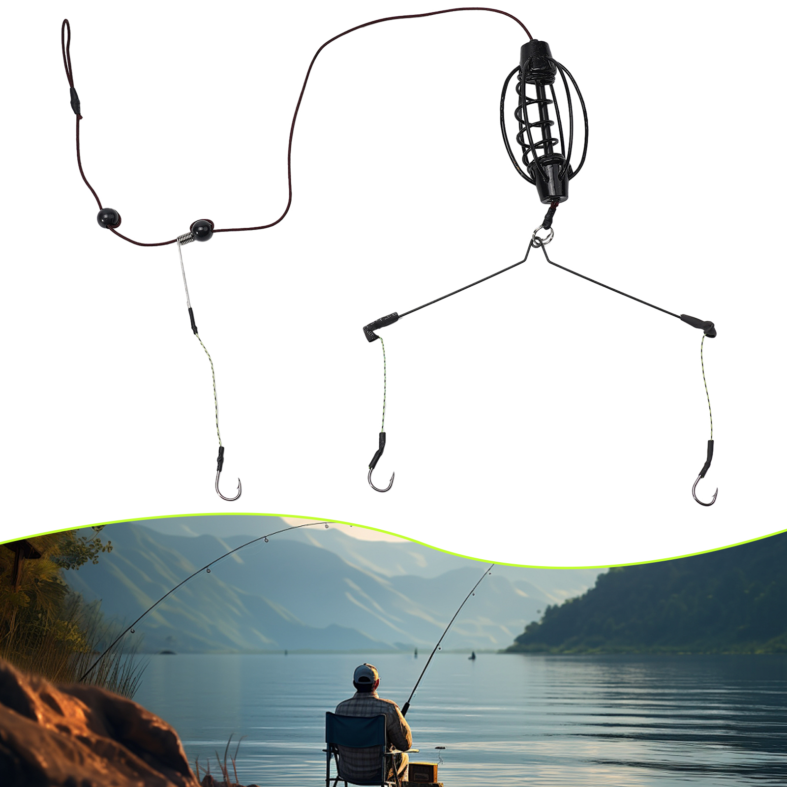 1PCS Carp Fishing Feeder Europ - Fishing Equipment Bait reseña y precio